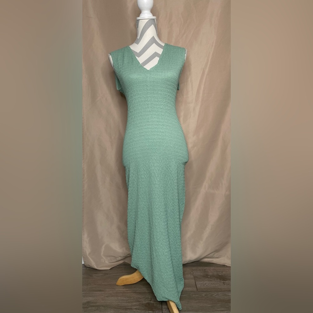 Reformation XS Green Bodycon Maxi Dress